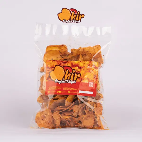 Keripik Singkong Pedas Cikruh 1kg/500gr/250gr/100gr Original Kiripik (OKIR)